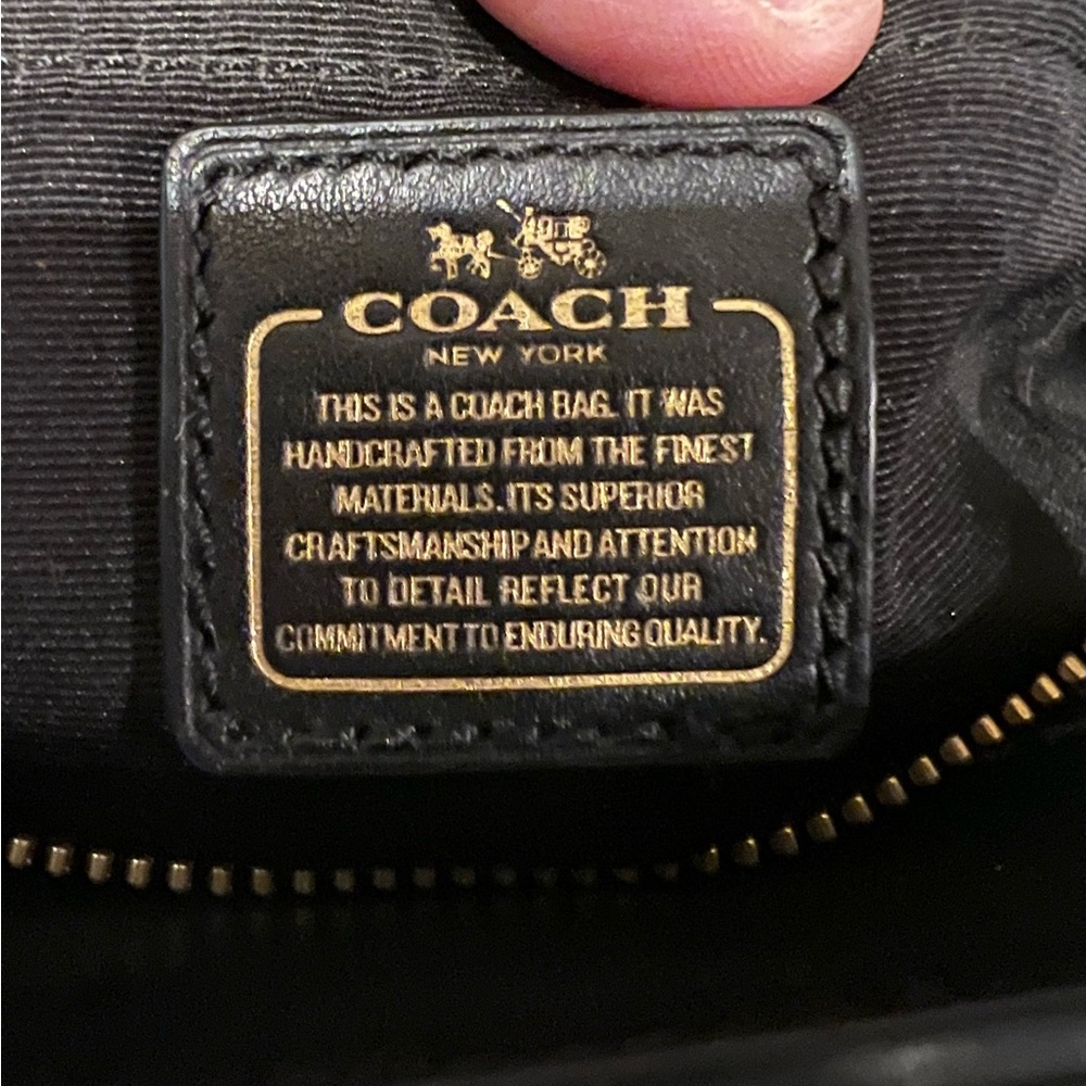 COACH Mini Blake Carryall in Black Pebbled Leather - Picture 6 of 11